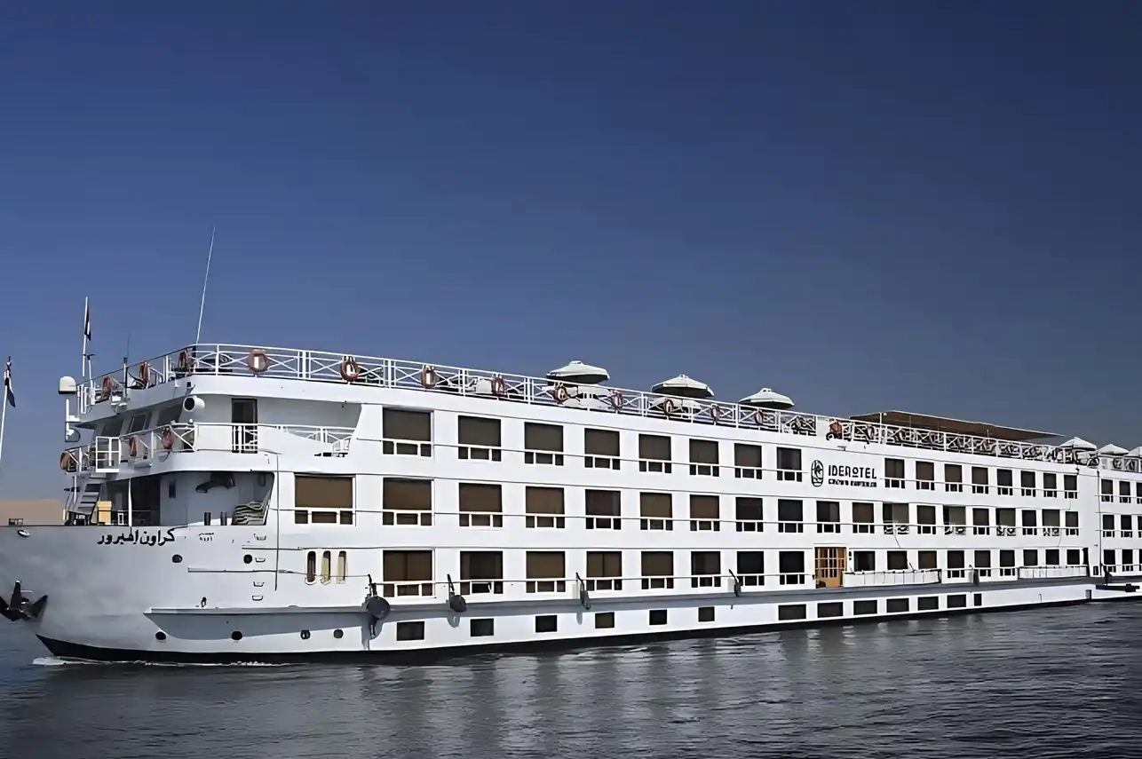 Exterior view of the JAZ Crown Emperor Nile Cruise Nile cruise ship